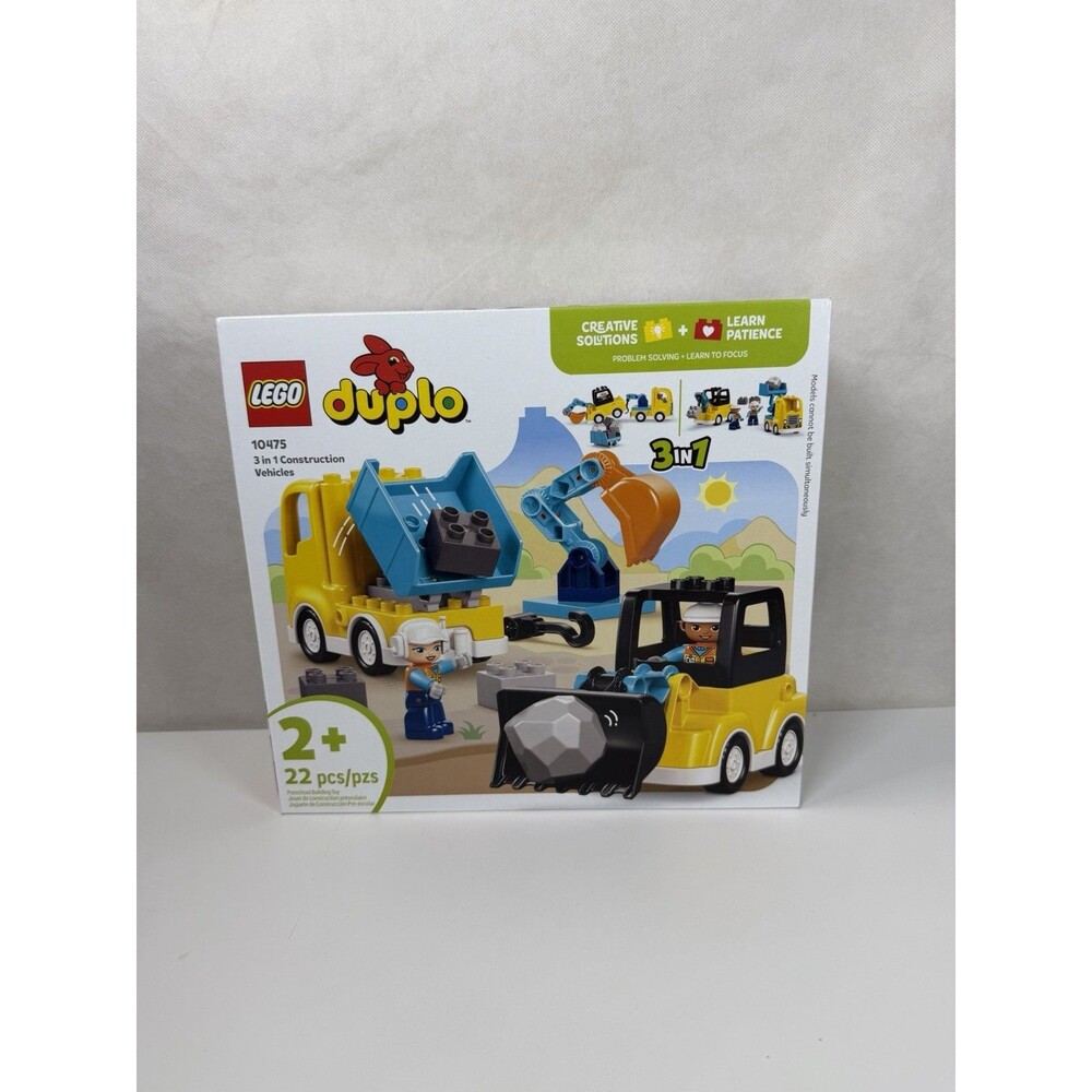 LEGO DUPLO Town 3 in 1 Construction Vehicles 10475 Toddler Toy Truck NEW SEALED